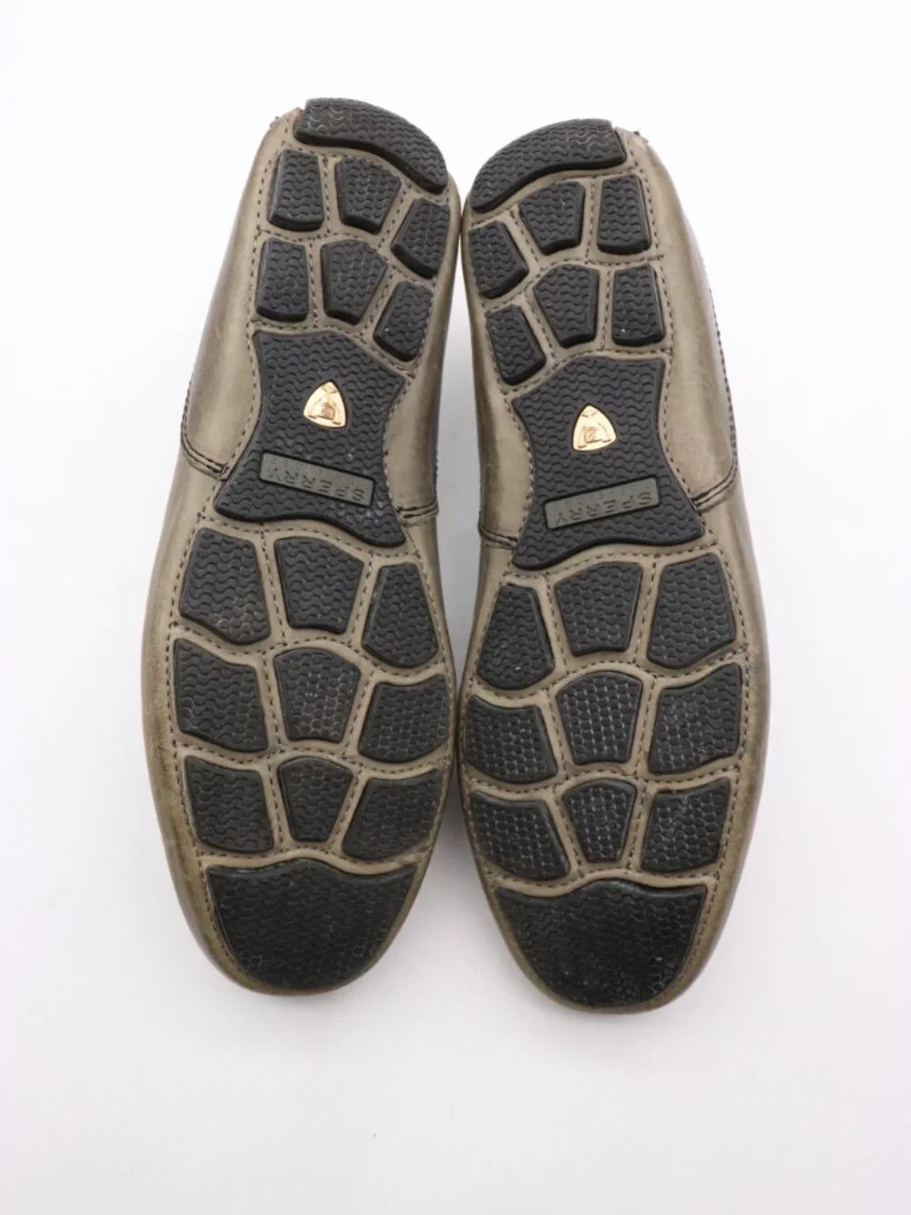 Sperry Gold Cup Penny Loafers Shoes Men's 10.5 Olive Green Leather Slip On
